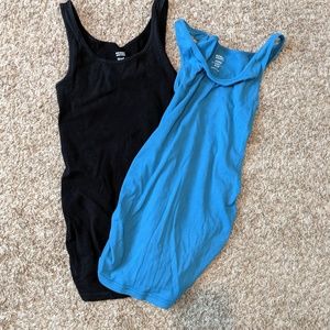 Two Old Navy Robbed Maternity Tank Tops
